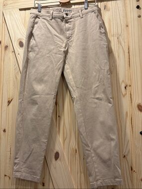 Straight-Leg Beige Women’s Jeans